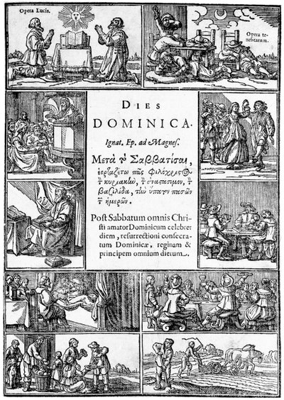 Thomas Youngs Dies Dominicaへのタイトルページ、1639年 作： English School