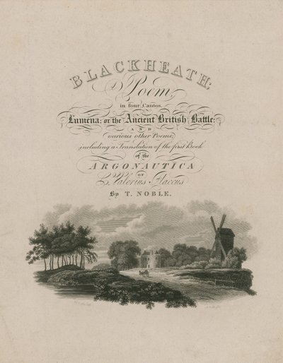 Blackheathのタイトルページ 作： English School