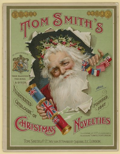 Tom Smith＆Co Ltd、クリスマスノベルティ、クリスマスクラッカー、パンフレットカバー 作： English School