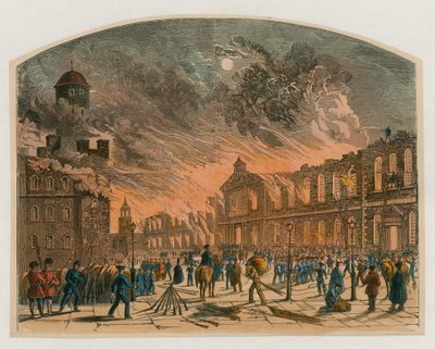 ロンドン火の塔、1841 作： English School