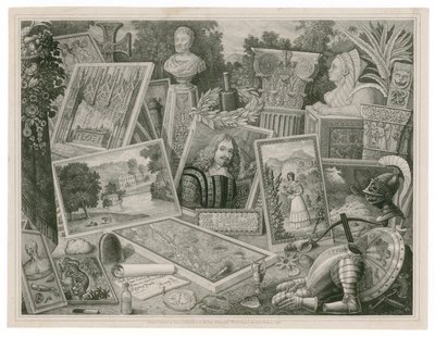 1830年、リトグラフアートのスキルを促進するロバートマーティンのトレードカード 作： English School