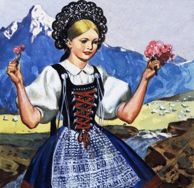 スイスの伝統衣装 作： English School