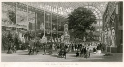 トランセプト・ルッキング・ノース、素晴らしい展覧会、1851 作： English School