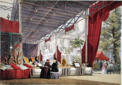 1854年に出版された「ディッキンソンの1851年の大博覧会の総合的な写真」より、トルコNo.1（カラーリトグラフ版） 作： English School
