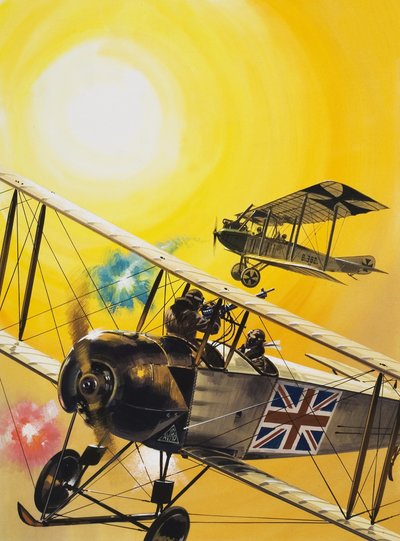 正体不明の航空シーン 作： English School