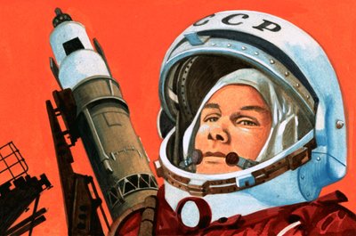 正体不明のロシアの宇宙飛行士 作： English School