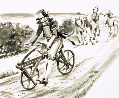 正体不明の初期の自転車 作： English School