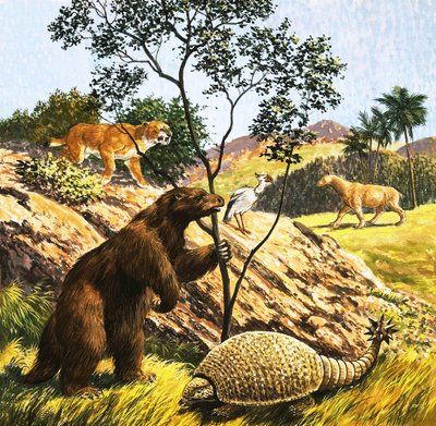正体不明の先史時代の生き物 作： English School