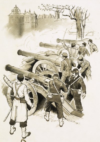 大砲を持つ正体不明の兵士 作： English School