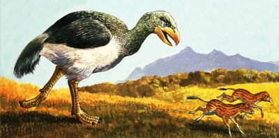 正体不明の先史時代の動物。 作： English School