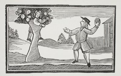 木の上まで行くと、パブのジョンアシュトンによる18世紀のChap-booksのイラストがあります。 1882 作： English School
