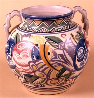 カーター・スタブラー・アンド・アダムスの花瓶 1930年頃（陶製 作： English School
