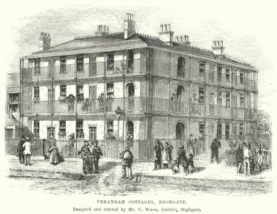 Verandah Cottages, Highgate (carving) 作： English School