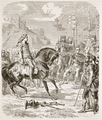 シーザー前のVercingetorix 作： English School