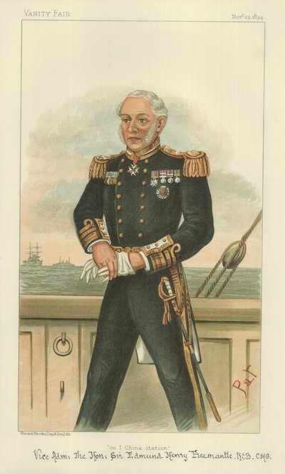 副海軍大将エドマンド卿ロバート・フリーマントル 作： English School