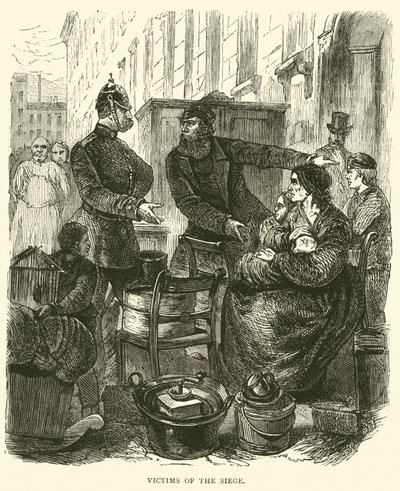 1871年2月の包囲攻撃の犠牲者 作： English School
