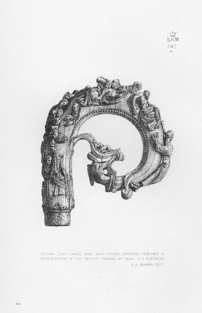 ヴィクトリア・アンド・アルバート博物館牧神の杖、象牙彫刻、人物、キリスト降誕の表現を一緒に構成している、ドイツ語 作： English School