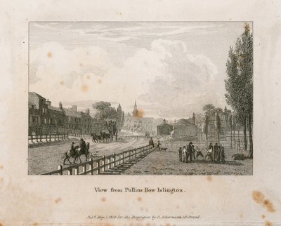 Pullins Row、Islingtonからの眺め 作： English School