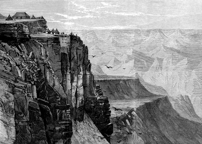 1868年のイギリス遠征からアビシニアまでのキングスハウス近くのポイントからの眺め 作： English School