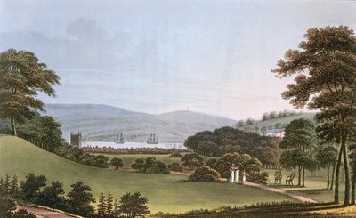 1802年、ブリストル近くの砦からの眺め 作： English School