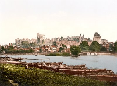 ウィンザーの景色（手彩色写真） 作： English School