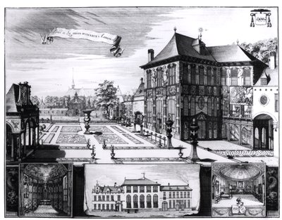ピーターポールルーベンス（1577-1640）1692（彫刻）が所有するヒルウェルハウスの眺め（bw写真） 作： English School
