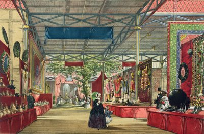 1851年のグレートエキシビションのインドセクションの表示、ディキンソンズ総合写真 作： English School