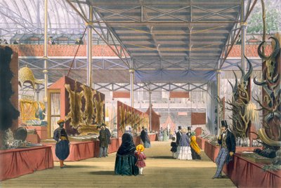1851年のグレートエキシビションのインドセクションの表示、ディキンソンズ総合写真 作： English School