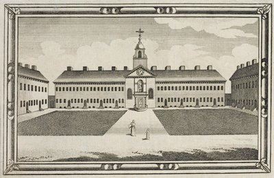 Ironmongers Company Almshouses、Kingsland Road、Hackney、c.1820のビュー 作： English School