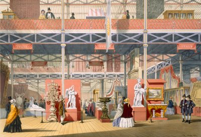 1851年のグレートエキシビションのイタリアセクションの表示、ディキンソンズ総合写真 作： English School