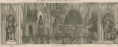 1837年11月9日、ビクトリア女王のロンドン市訪問 作： English School