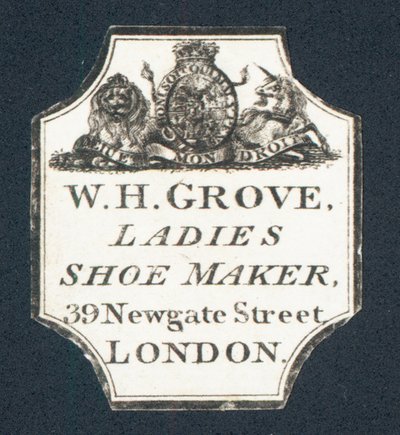 WH Grove、レディースシューズメーカー、トレードカード 作： English School