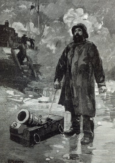 信号を待つ、「レジャーアワー」から、1888 作： English School