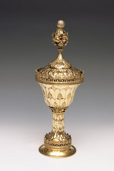 Wardens Grace Cup、c.1480（銀の金箔）（239872も参照） 作： English School