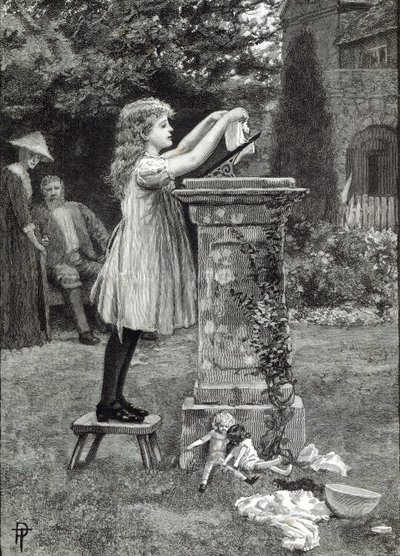 洗濯の日、「レジャーアワー」から、1888 作： English School
