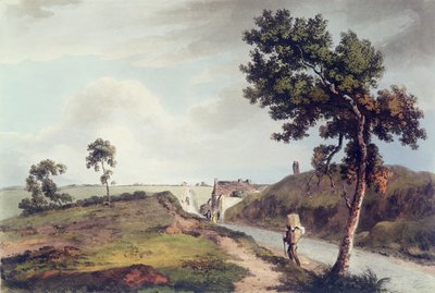 ウォータールー、C。ターナーの彫刻、1816年（カラー彫刻） 作： English School