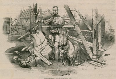 1846年6月に登場したウェリントン像 作： English School