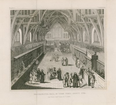 ウェストミンスターホールの学期、1770年頃 作： English School