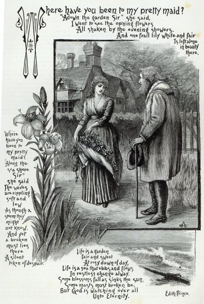 1888年の「レジャーアワー」から私のかわいいメイドさんはどこに行きましたか 作： English School