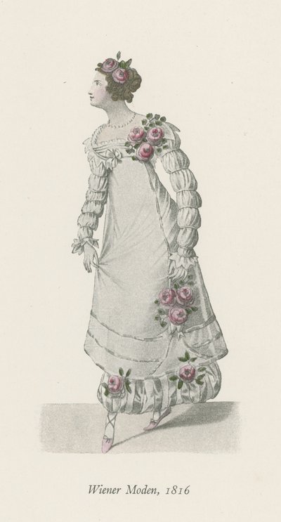 ウィーンのファッション、1816 作： English School