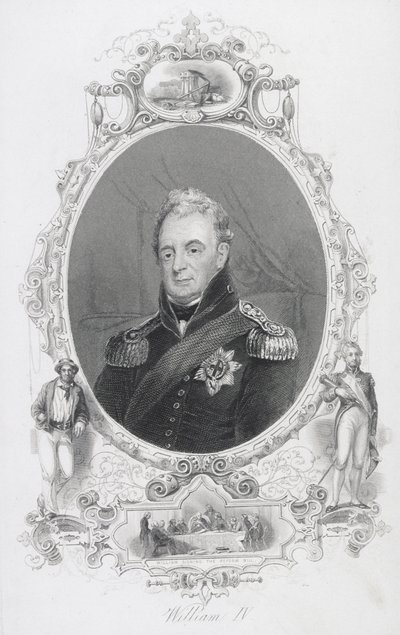 ウィリアム4世（1765年〜1837年）、英国国王、アイルランド、ハノーバー 作： English School