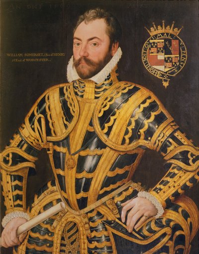 ウィリアム・サマセット（c.1527-89）第3ウスター伯爵、1569年 作： English School
