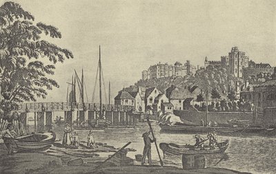 1793年のウィンザー橋（グラビア） 作： English School
