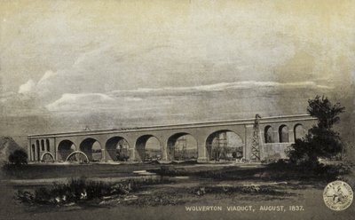 ウォルバートン高架橋、1837年8月 作： English School