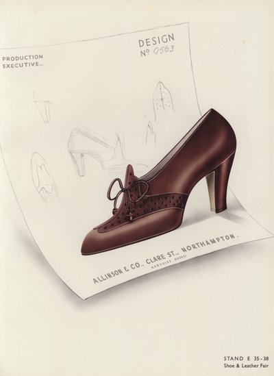 レディース靴の広告、1930年代 作： English School