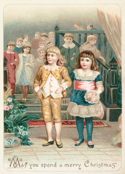 若いカップル、クリスマスカード 作： English School
