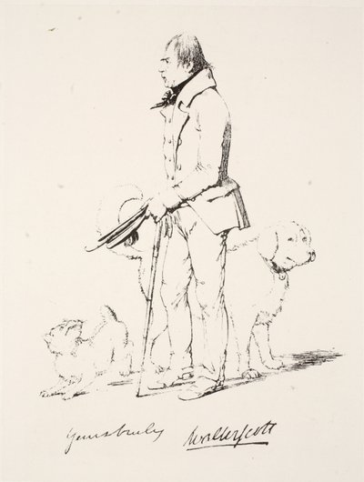 Yours Truly, Walter Scott （ペンとインク 作： English School