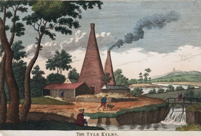 タイルキルンズ、1780〜1830年（手描きのエッチング） 作： English School English School