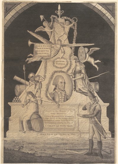 ジョージ・ワシントンの記念碑 作： Enoch G. Gridley, after John Coles, Jr.