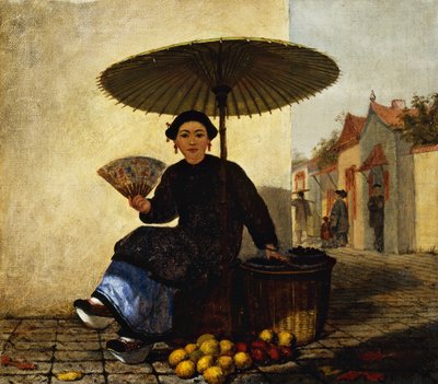 果物売り、1862 作： Enoch Wood Perry